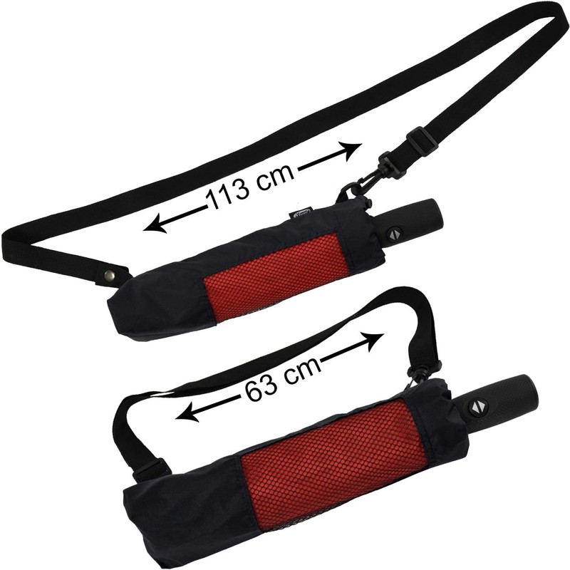 iX-brella Pocket Umbrella Trekking Case for Hanging – Black