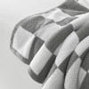 R.SHARE Grey and White Checkered Throw Blanket 50x70 Inch Reversible,