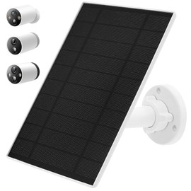 Solar Panel Compatible with TP-Link Tapo MagCam C425, Tapo C420 and Tapo C400, Micro USB Charging Plug, IP65 Waterproof, 6W5V