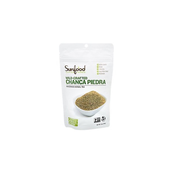Sunfood Superfoods Chanca Piedra Tea Loose-Leaf | 1 Pack, 3.5 oz Bag | Wild-Crafted Herbal Tea | Non-GMO, Vegan Plant Based