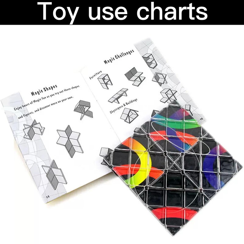 Xrten 8 Panels 3 Rings Folding Puzzle Cube Magic Cube