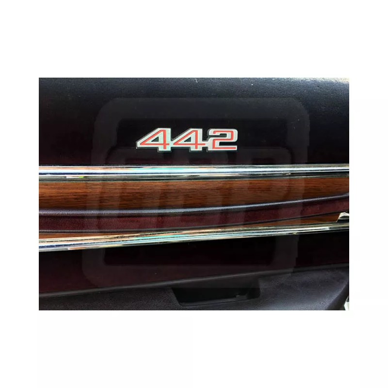 Gbodyparts 78-87 Cutlass 442 Interior Door Panel Name Plate Emblem