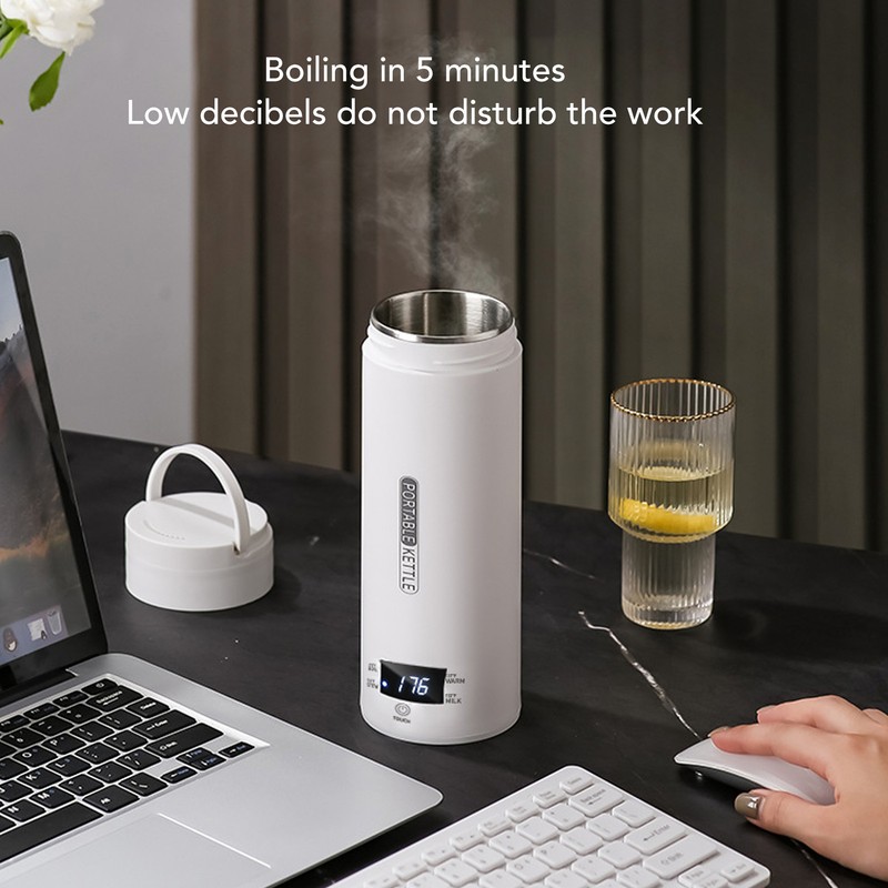 Travel Electric Kettle 450ml Temperature Control Portable Small Tea Coffee