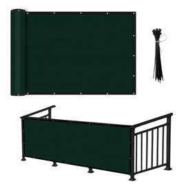 Shatex Privacy Screen Privacy Fence Screen 4x50ft Dark Green,Outdoor Heavy Duty 90% Blockage Shade Cover for Wall Garden Gazebo Backyard