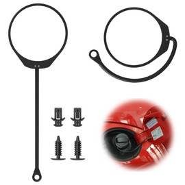 Pack of 2 Fuel Cap Line, Black, Durable Fuel Cap Rubber Line, Fuel Cap Cable Wire, Car Fuel Tank Cover Line, Fuel Cap Retaining Strap for Volkswagen Bora Passat Touareg