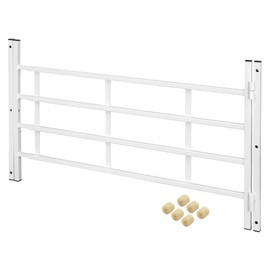 Prime-Line S 4780 21 In., White Painted Carbon Steel, Hinged 4-Bar Window Grill (Single Pack)