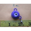 Unbranded 16 PCS. FLUKE EAR BALL JIGS PURPLE W/SILVER EYE/#3