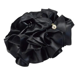 Viragio vi-1331 Hair Claw Flower Hair Clip, Simple, Hair Accessory, Clip, Popular, Brand, Wedding Gift, Black