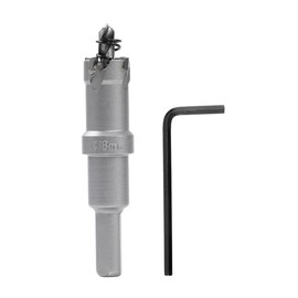 Dribotway Bi-Metal Hole Saw 18mm TCT Carbide Heavy Duty Industrial Grade Stainless Steel Hole Cutter for Mental Wood Stainless Steel Plastic Copper