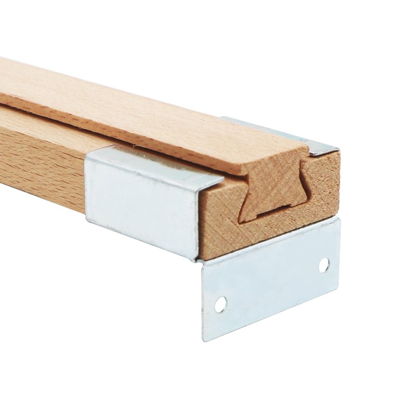 Wood Drawer Slides 4PCS 15.7 Inch Wooden Drawer Rails Classic
