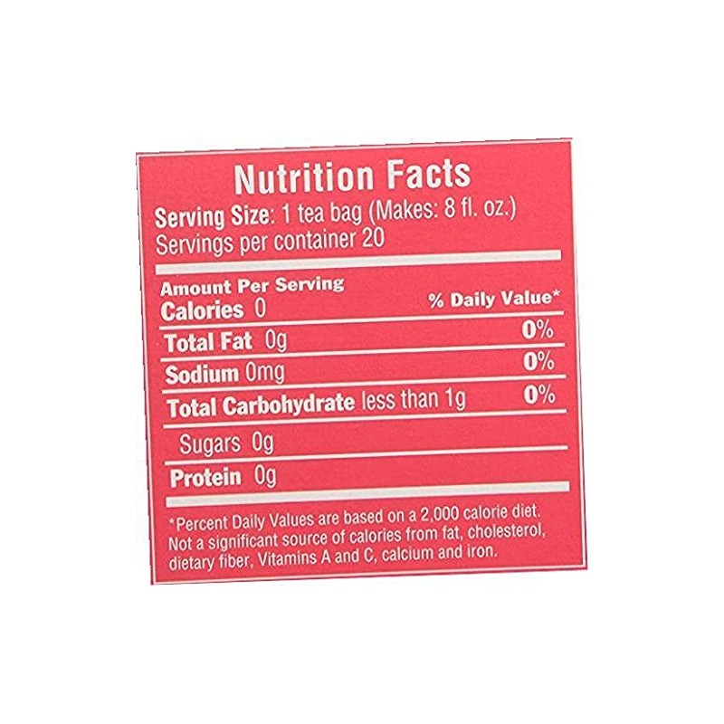 Black Tea Bags, Rose, 20 Count .3. pack 20 Count