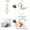 40Pcs Keyring Clip with Key Rings Kit 20 pcs Open