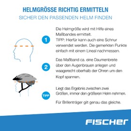 FISCHER BMX Bicycle Helmet, Dirt Bike Helmet Track, L/XL, 58-61 cm, Black/White, TÜV Tested