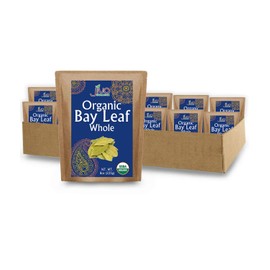 Jiva Organics Bay Leaves Whole 8 Ounce Bulk Bag (Pack of 12)