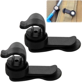 IATAHI Drinking Hose Clamps, Water Hose Clips, 2 Pieces Water Bubble Hose Clip, Magnetic Tube Clips, Removable Drinking Clamp Magnetic Hose Holder, Removable Hydration Backpack Clamp