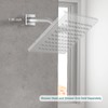 Heyalan Shower Arm Flange Plate Polish Chrome Modern Shower Escutcheon