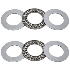 ZUPAYIPA 2 Sets AXK2035 Thrust Needle Roller Bearings with Washers 20mm Bore 35mm OD 2mm Width