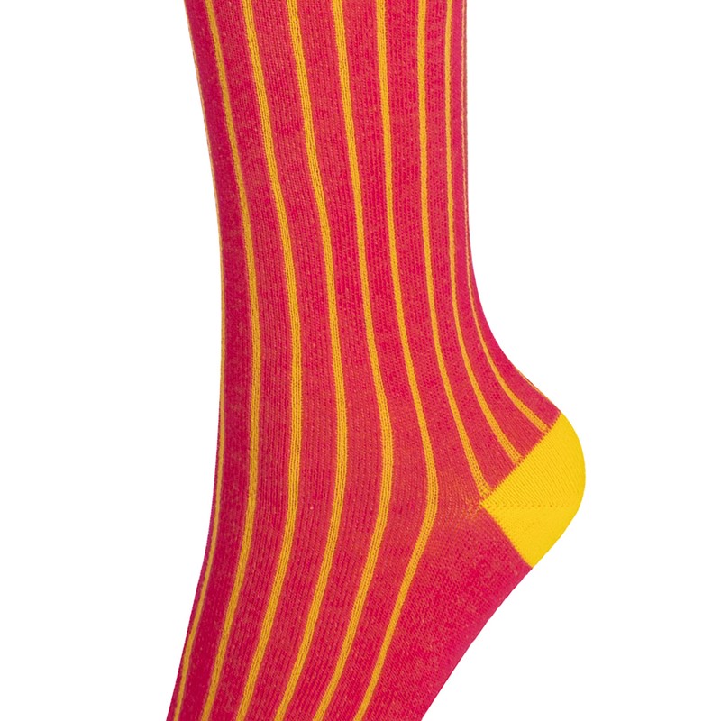 Mysocks Unisex Ribbed Knee Socks Made of Extra Fine Combed