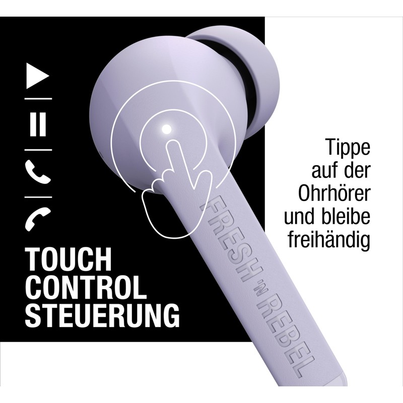Fresh 'n Rebel Twins Fuse, True Wireless kabellose In-Ear-Bluetooth-Kopfhörer mit