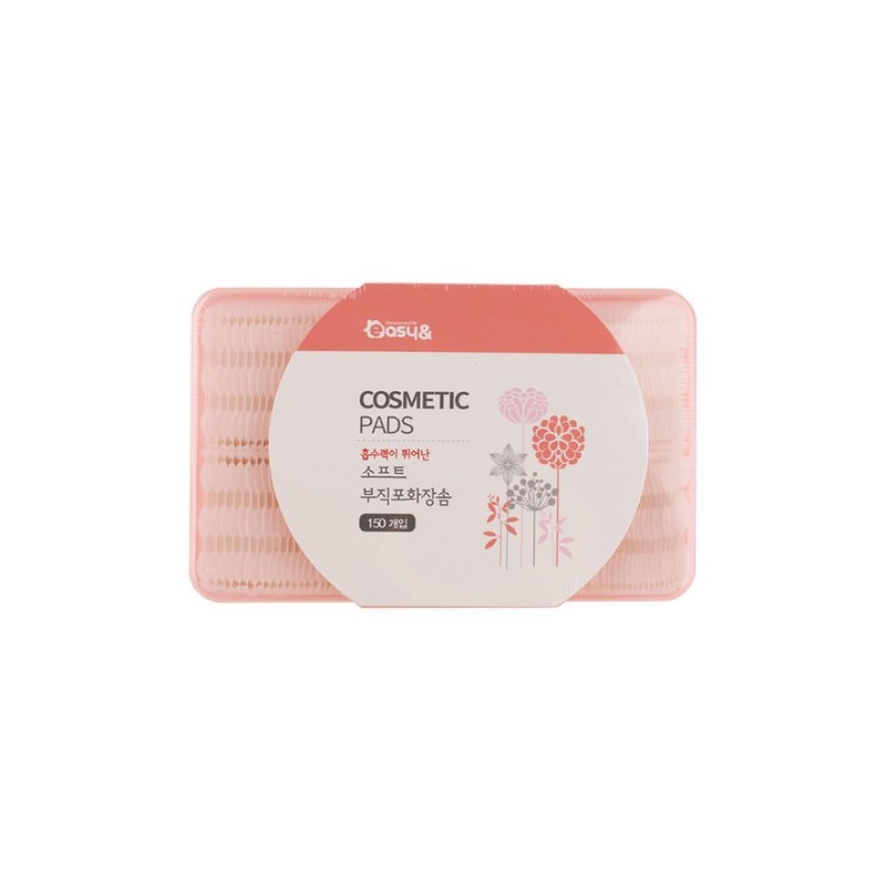 Easy & Soft Non-Woven Cotton Pads, 150 Sheets / 이지앤