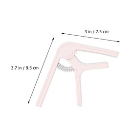 Abaodam acoustic capo adjustable pink acoustic guitar capo metal cage plastic guitar capo bass non-slip universal acoustic guitar accessories classical electronic protection