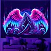 BVBOX Blacklight Tapestry,WingTapestry Glow In The Dark,UV Reactive Black Light
