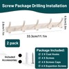 DDUP 2 Pack Wall Mounted Coat Hooks 10 Total Hooks,