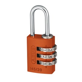 ABUS combination lock 145/20 orange - Luggage lock, locker lock and much more. - Aluminium padlock - individually adjustable combination code - ABUS security level 3