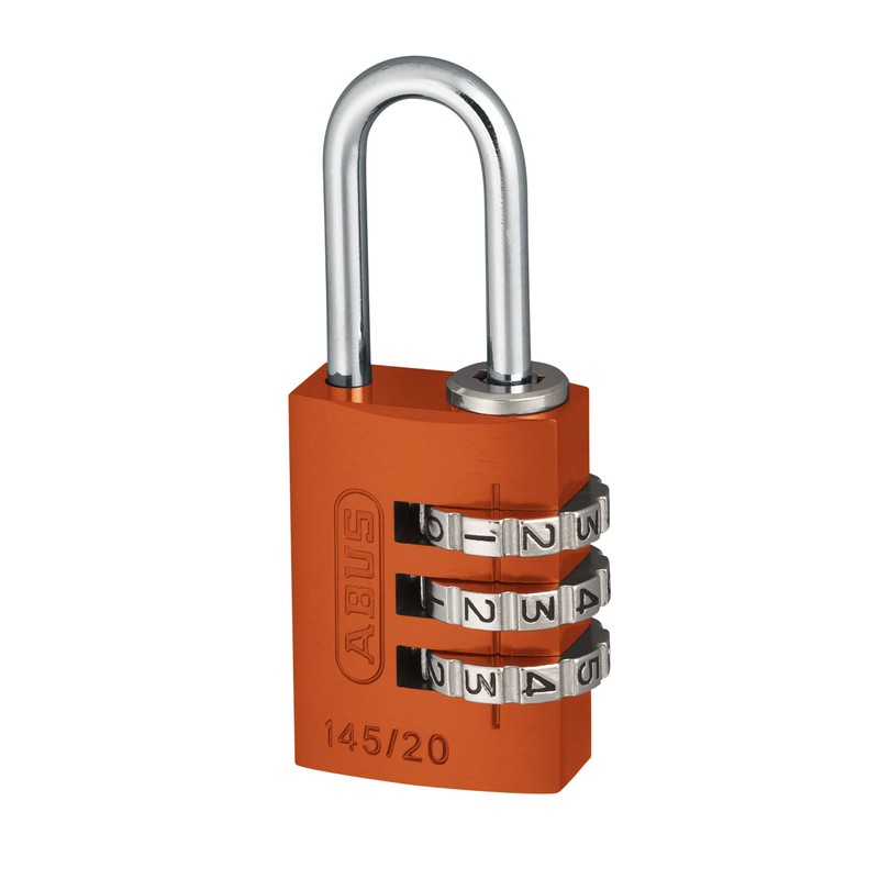 ABUS combination lock 145/20 orange - Luggage lock, locker lock