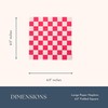 Bonjour Fete Hot Pink Checker Large Paper Napkins | Premium
