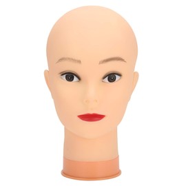 Wig Head Stand, Hat Wig Display Mannequin Head Hairpieces Stand Holder, Makeup Training Practice Manikin Head for Wig, Hat, Caps, Headdress (PVC simulation skin)