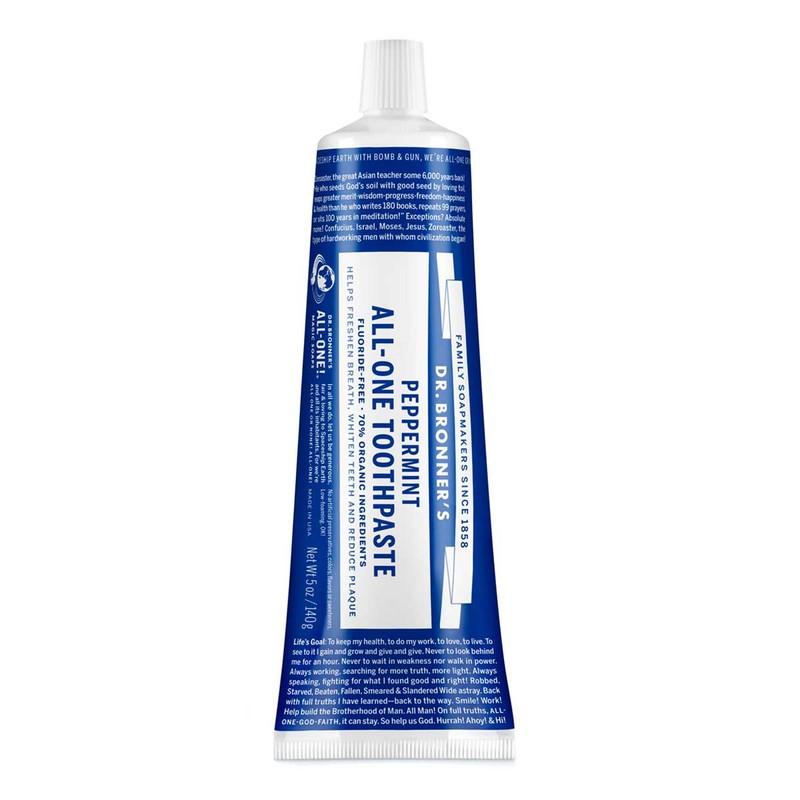 Dr Bronner's All-One Toothpaste - Peppermint, Peppermint 28g