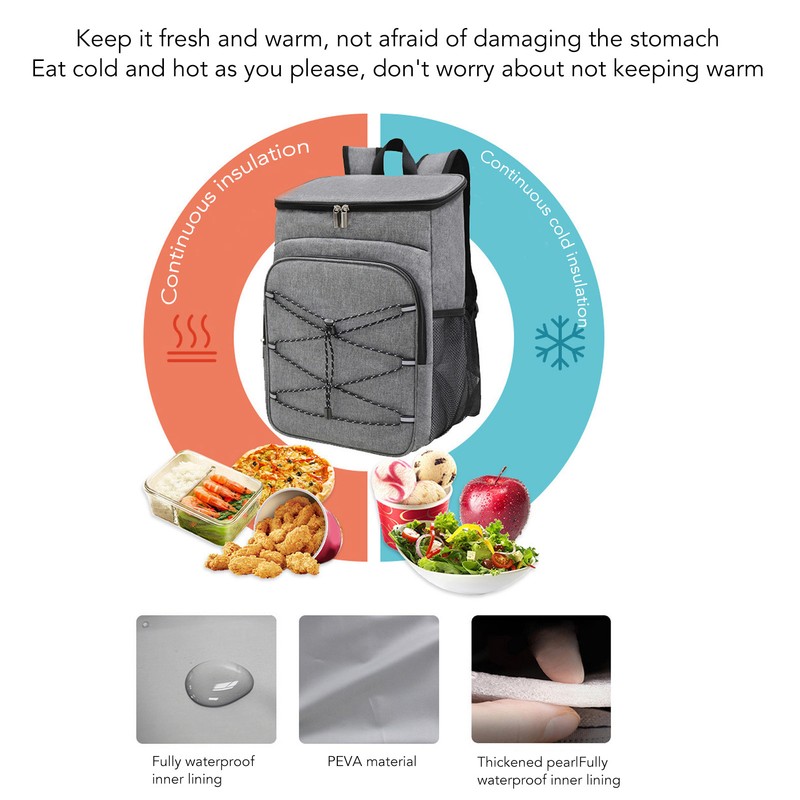 Camping Insulated Backpack Cooler Backpackck Thermal Cooler Bag with Cup