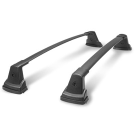 DNA MOTORING Front, Rear Pair of Roof Rack Cross Bars Compatible with Soul 2020-2024, RR-KIAS20