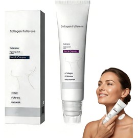 Magic Collagen Fullerene Neck Cream,Neck Skincare with Collagen Peptides, Reduces Wrinkles