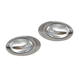 Manufacturers' Select ITC Side Mounted LED Backing & Docking Lights for Boats and RV - Polished Stainless Steel Housing with 300 Lumen Output - Left & Right Pair