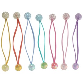 Alipis 14 Lazos Elásticos Para El Cabello Con Bolitas Dobles Soporte Para De Caballo Niñas Pequeñas Accesorios Decorativos Para Uso Diario Y Fiestas