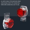 IDC Connector LUORNG 100PCS Red Clear Data Phone Wire Butt
