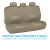 BDK OS-309-AB Tan Trim Black Car Seat Covers Full 9