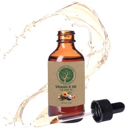 Mother Nature's Essentials Vitamin E Oil Organic 14,000IU d-alpha-tocopherol, coconut Oil, organic Jojoba, natural Vitamin C. 1oz. (2-Pack)