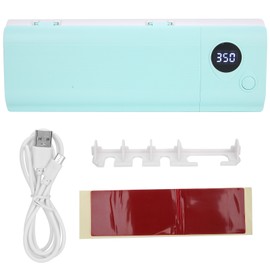UVC Toothbrush Holder Wall Mounted Rack UV Light Cleaning Toothbrush Container OrganizerGreen
