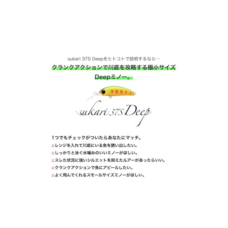 Ams Design (ima) Minnow Squari S Deep 1.5 inches (37