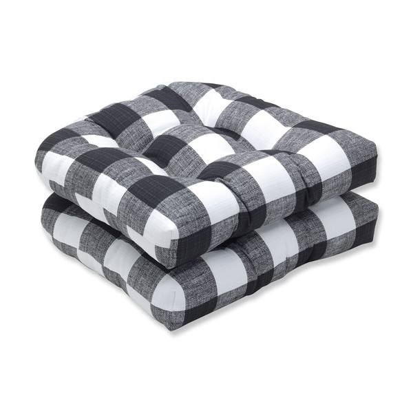 Pillow Perfect Outdoor/Indoor Anderson Matte Tufted Seat Cushions (Round Back),
