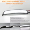ZDEERAOTO White LED Front & Rear Fender Side Marker Lights