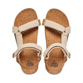 REEF Cushion Rem Hi Women's Platform Sandal, Adjustable Strap, Arch Support and Heel Cupping, Crochet, 7