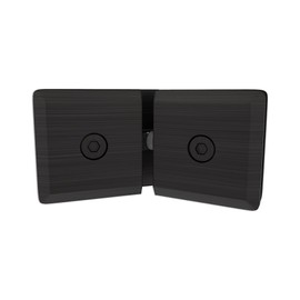 Brixwell C-PMT135-BP Premier Beveled Glass-to-Glass Operable Transom Clip 135 Degree Brushed Pewter