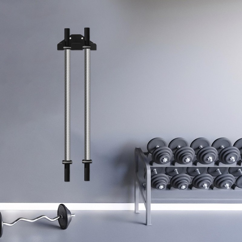 Vertical Barbell Bar Wall Hook, Dumbbell Stand Wall Mount for