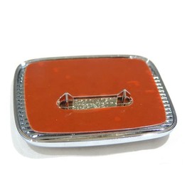 For Honda EK9 Civic Type R, Approx. 2.7 x 2.2 inches (69 x 57 mm), Red Emblem H Emblem, H Mark, CIVIC TYPE-R