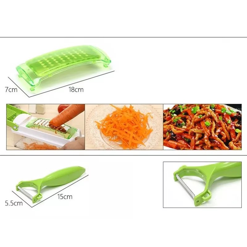 KH Cortador Y Rayador De Verduras Multifuncional Frutas 5 En