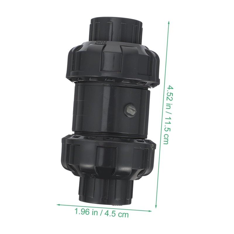 Abaodam Inline Check Valve, Pvc Fluid Check Valve, 20mm ID,